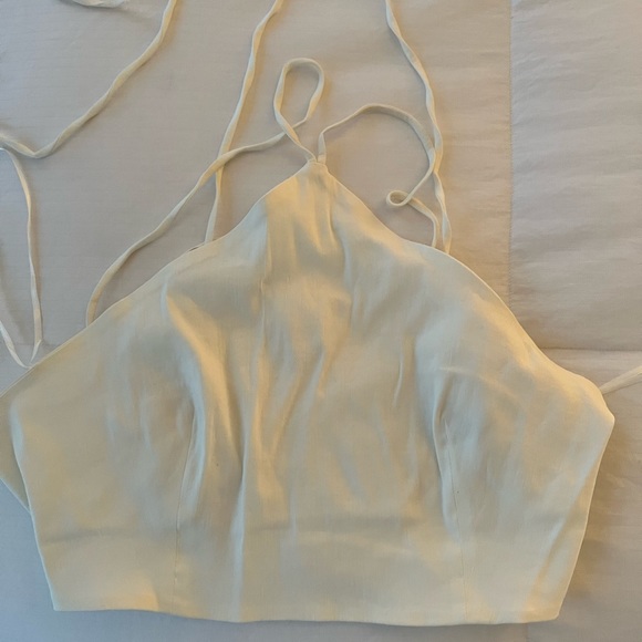 ZARA CROP TIE BACK TOP, included pics of top on - Picture 4 of 6
